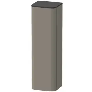 Duravit Happy D.2 Plus Пенал подвесной 133.6x40x36см 1 дверь, 3 стекл. полки, DX, цвет: stone grey satin matt