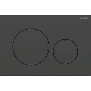 Geberit Sigma20 Клавиша для двойного смыва, круглая, цвет: черный матовый