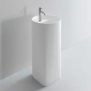 NOORTH milldue edition Раковина 44.6х88 см, 1 отв., напольная, слив в пол, цвет: белый