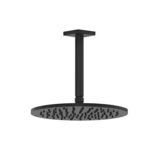 Gessi Rilievo Потолочная душевая головка шарнирная на 1/2&quot;, Ø250мм, длина изгот. под заказ (105 - 1855мм), цвет: nero XL