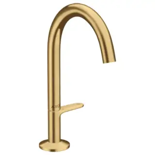 Axor One Смеситель для раковины Sel 170, на 1 отв., с донным клапаном Push-Open, цвет: шлифованное золото