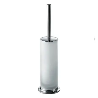 Colombo Link Туалетный ерш, напольный, цвет: хром/матовое стекло