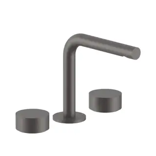 Fantini AF/21 Смеситель для раковины, 3 отв., излив: 15.5 см, цвет: Matt Gun Metal PVD