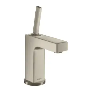 Axor Citterio Смеситель для раковины 110, на 1 отв., излив: 10.4cм., с донным клапаном, цвет: шлифованный никель