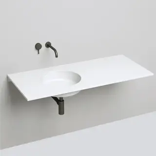 Salini Marea Раковина врезная снизу 42х42х12.8cм, без отв., без перелива, S-Stone, цвет: белый матовый