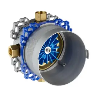 Duravit Bluebox Универсальная скрытая часть смесителя для ванны, душа и термостата 3/4&quot;, с запорными клапанами