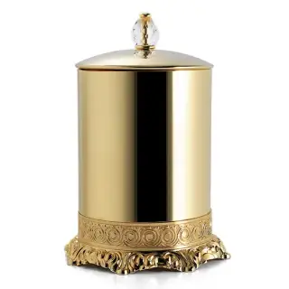 3SC Bally Ведро с крышкой, ручка Swarovski, цвет: золото 24к. Lucido