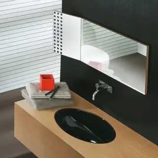 Simas Lft Spazio Раковина 66х39см., встраиваемая, без отв., цвет: черный глянцевый