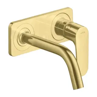 Axor Citterio M Смеситель для раковины, встраиваемый, излив: 16.7см., с панелью, цвет: шлифованная медь