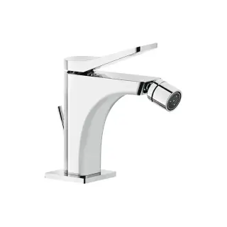 Gessi Rilievo Смеситель для биде на 1 отв., с донным клапаном излив 114мм, цвет: хром