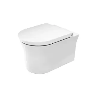 Duravit White Tulip Унитаз подвесной 37х54 см, безободковый, HygieneGlaze, цвет: белый