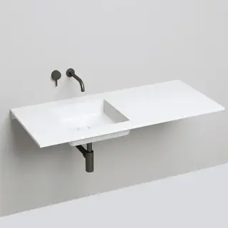 Salini Marea Раковина врезная снизу 42х42х13cм, без отв., без перелива, S-Stone, цвет: белый матовый