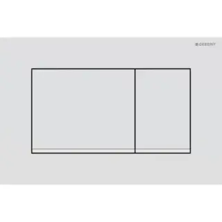 Geberit Sigma20 Клавиша для двойного смыва, квадратная, цвет: белый матовый