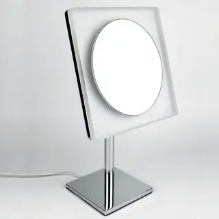 Colombo Complementi Зеркало косметическое, настольное, х3, подсветка, цвет: хром