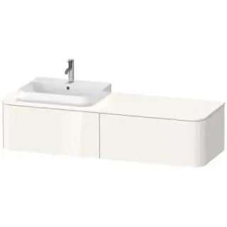 Duravit Happy D.2 Plus Тумба подвесная 160x55х35.4см, с раковиной и 2 ящиками, SX, цвет: белый глянцевый