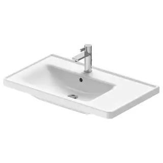 Duravit D-Neo Раковина накладная 80х48см, с переливом, с 1 отв., цвет: белый