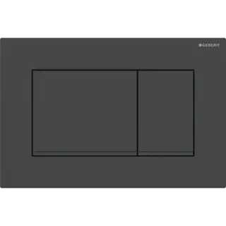 Geberit Sigma20 Клавиша для двойного смыва, квадратная, цвет: черный матовый