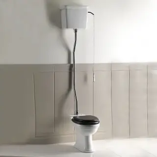 Devon&Devon Rose Унитаз 66x35.5см, с высокой трубой цвет хром