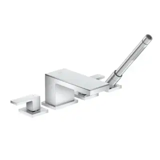 Axor MyEdition Смеситель для ванны, на 4 отв, излив 200мм, внешняя часть, цвет: хром