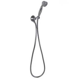 Carlo Frattini Wellness Душевой комплект с ручным душем, держателем с подводом воды и металлическим шлангом 1500 мм., цвет: хром