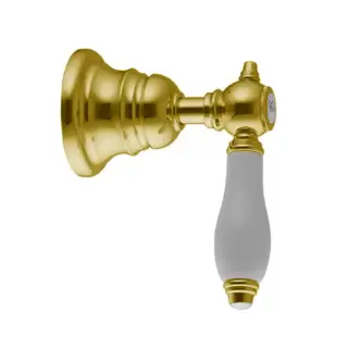 Fima Carlo Frattini Herend Запорный вентиль 1/2&quot;, черные ручки, цвет: золото