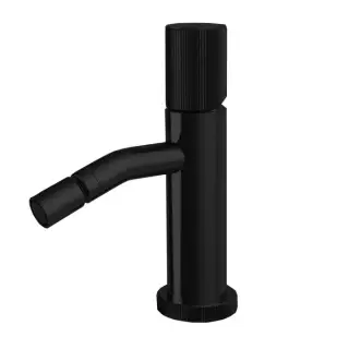 Fima Carlo Frattini Spillo Up Смеситель для биде, на 1 отв., с донным клапаном, цвет: черный матовый