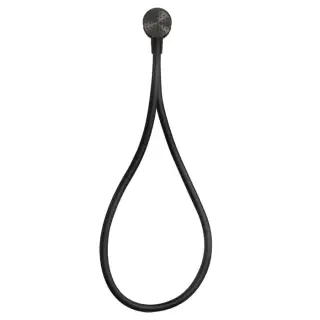 Gessi Hi-Fi Душевой магнитные комплект, состоящий из вывода воды, держателя, Darkflex шланга 1,50 м и лейки, цвет: Black Metal Brushed PVD