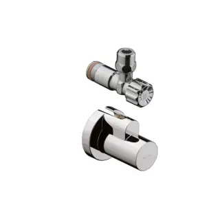 Hansgrohe Угловой вентиль, с декоративной накладкой, цвет: хром