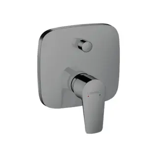 Hansgrohe Talis E Встраиваемый смеситель для ванны, внешняя часть, цвет: шлифованный черный хром