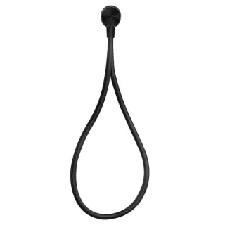 Gessi Hi-Fi Душевой магнитные комплект, состоящий из вывода воды, держателя, Darkflex шланга 1,50 м и лейки, цвет: Black Metal PVD