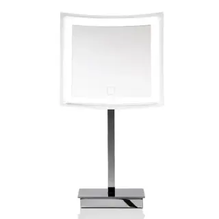 Decor Walther BS 83 Touch Косметическое зеркало 23x21xh41.5см, настольное, увел. 5x, сенсорный вкл., подсветка LED, цвет: хром