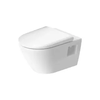 Duravit D-Neo Унитаз подвесной 37x54 см, безободковый, в комплекте с сиденьем 0021690000, цвет: белый