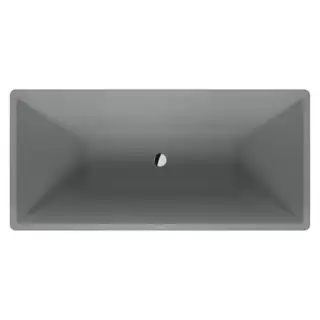 Duravit Vitrium Ванна отдельностоящая 160x75см, с ножками, с2 наклонами для спины, прямоугольная, цвет: светло-серый матовый