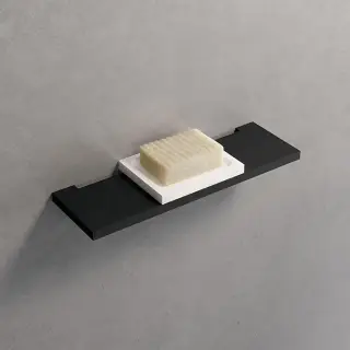 Novellini Kuadra Мыльница 12х9.7см., для установки на полку, цвет: белый матовый