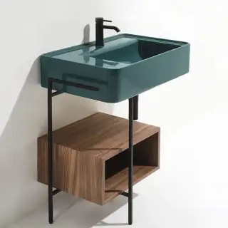 Simas Ratio  Раковина чаша подвесная 55x46xh18 см, с 1 отв. для смесителя, без перелива, цвет: menta