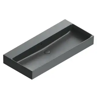 Catalano Premium Раковина 100x47см, без отв., цвет: черный матовый