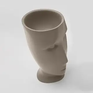 Kerasan Artwork Раковина 45х51х94.5 см, без отв., свободностоящая &quot;MOLOCO&quot;, слив в стену, цвет: Nocciola