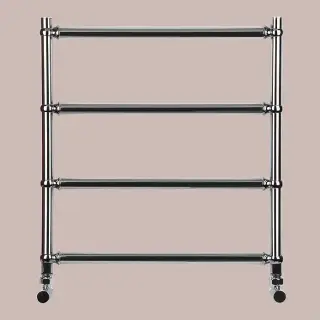 Irsap BELLA п/сушитель (4тр) водяной для систем ГВС, 55хh62.6см (межосевое 50см), с вентилями и комплектом для монтажа KITCOPTUEC6450, цвет:хром/хром