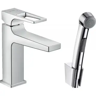 Hansgrohe Metropol Смеситель для биде, на 1 отв., с ручным душем, цвет: хром