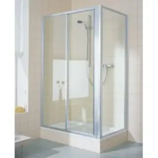 KERMI Ibiza2000 Душевой угол раздвижной 120x80x185см., цвет: серебро/Arena C