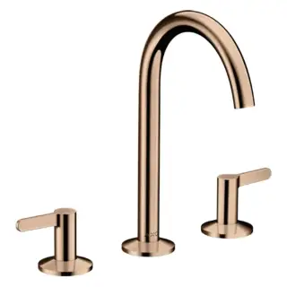 Axor One Смеситель для раковины 170, на 3 отв., с донным клапаном Push-Open, цвет: полированное красное золото