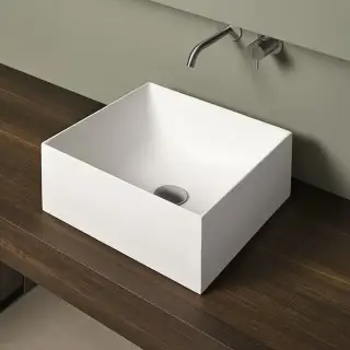 Antonio Lupi Stratos Раковина 40х40 см, без отв., цвет: белый
