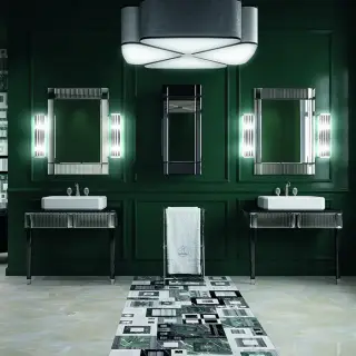 Oasis Rialto Комплект мебели напольный, №2, L98xP51x H:200см, цвет: black glass/хром