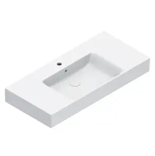 Catalano Premium Раковина 100x47см чаша в центре, с 1 отв., цвет: белый глянцевый