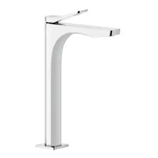 Gessi Rilievo Смеситель для раковины на 1 отв. без донного клапана h=297мм, излив 154мм , цвет: хром