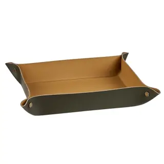 Colombo Adj Мелочница, 20x14H5 см, цвет: оливковый/горчичный