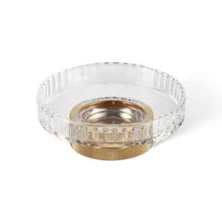 Decor Walther Club STS Мыльница настольная, граненое стекло, цвет: золото