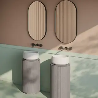 Artceram Opera Тумба с раковиной 72х40см., напольная, 1 дверка, цвет: platinum