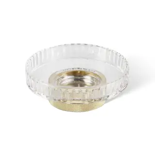 Decor Walther Club STS Мыльница настольная, граненое стекло, цвет: золото матовое