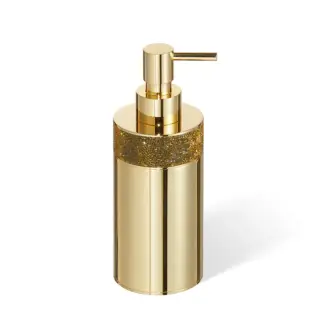 Decor Walther Rocks SSP1 Дозатор для мыла, настольный, с кристаллами Swarovski, цвет: золото